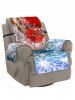 Christmas Elk Sleigh Pattern Couch Cover -  