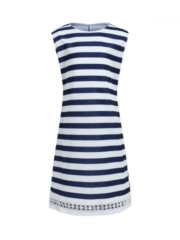 

Mother and Daughter Casual Matching Stripe Dress, White