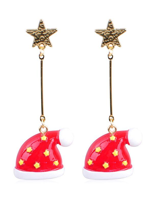 

Christmas Hat Simple Design Earrings, Multi