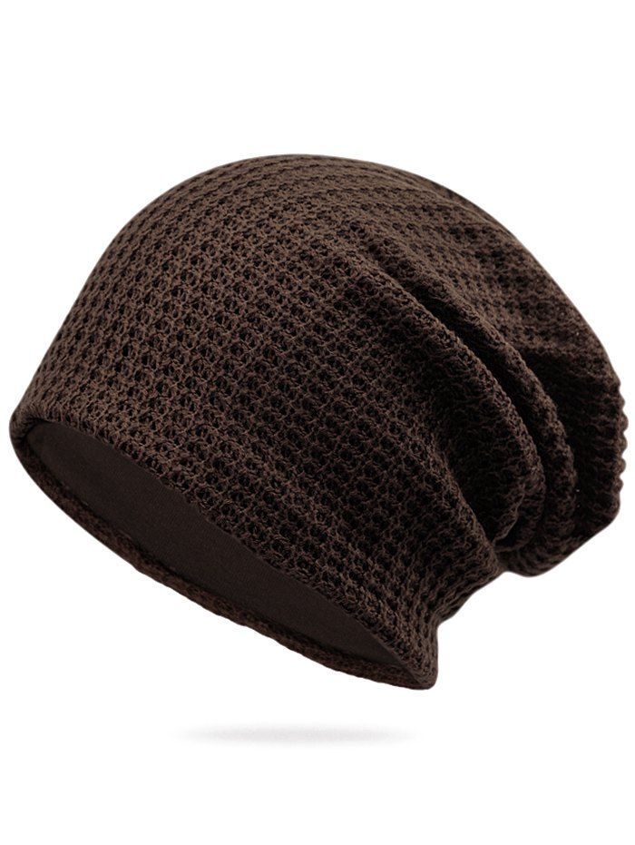 

Solid Color Winter Baggy Beanie, Coffee