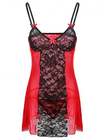 Babydoll | Through | Lace | Plus | Size | See
