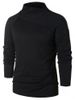 Raglan Sleeve Button Pullover Sweater -  