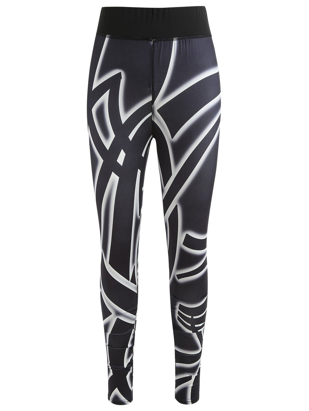 

Abstract Pattern Gym Leggings, Multi
