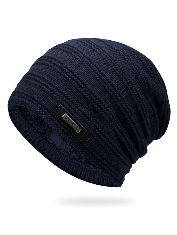 

Winter Fur Lined Fluff Beanie, Deep blue