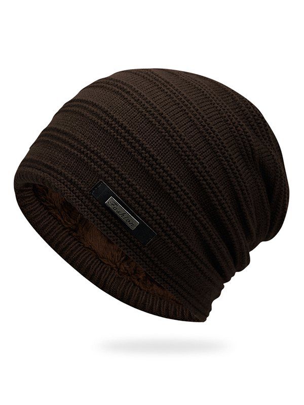 

Winter Fur Lined Fluff Beanie, Coffee