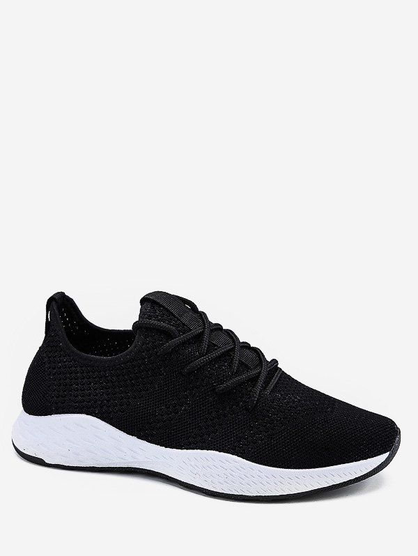 

Lace Up Breathing Running Sneakers, White