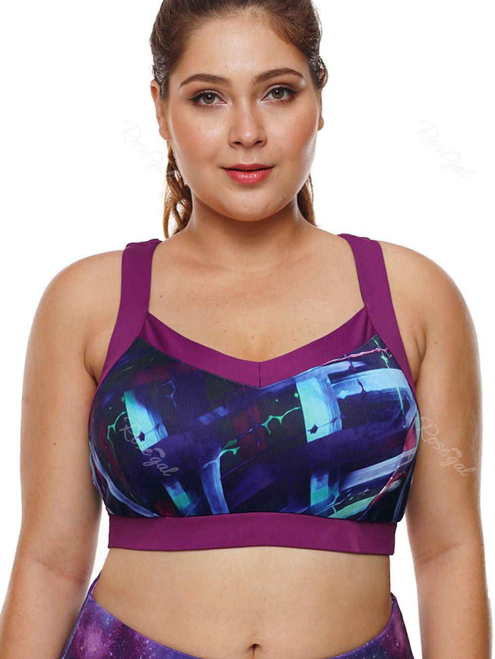 plus size racerback sports bra