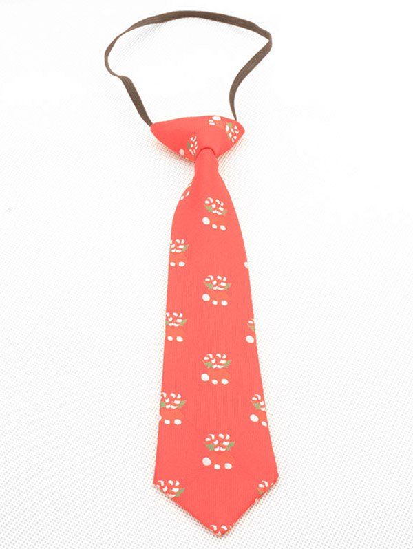 

Christmas Cane Decoration Kids Tie, Red