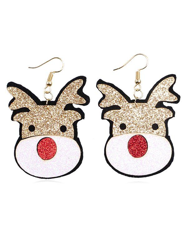 

Christmas Reindeer Shape Drop Earrings, Multi