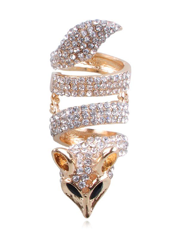 

Fox Design Rhinestone Embellished Ring, Multi-a