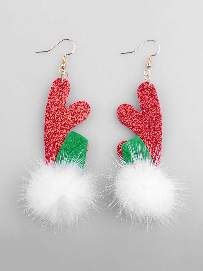 

Cartoon Elk Design Drop Earrings, Multi