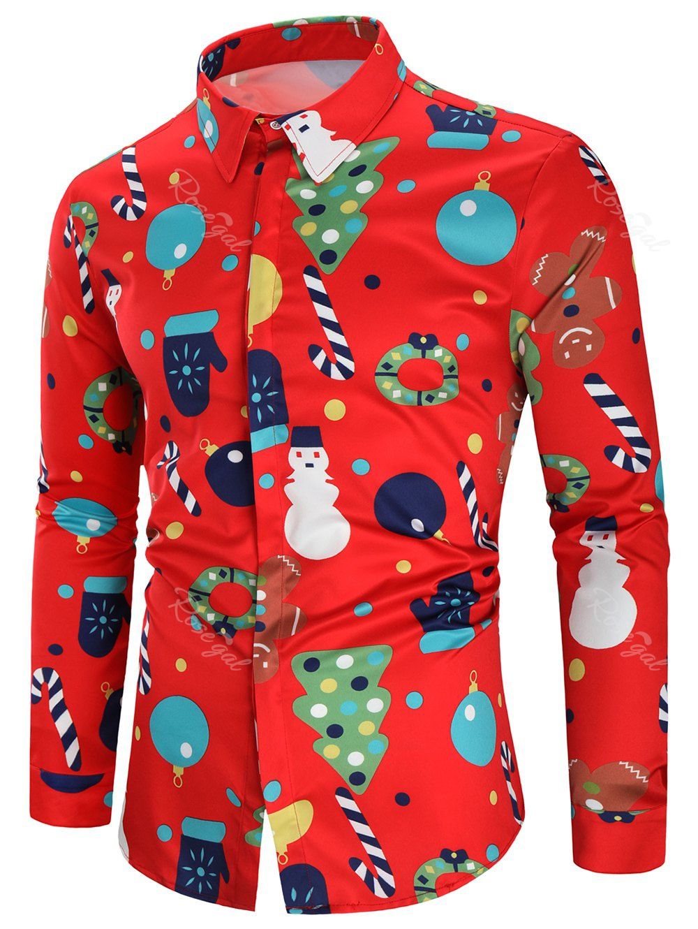 Best Christmas Theme Button Up Shirt  