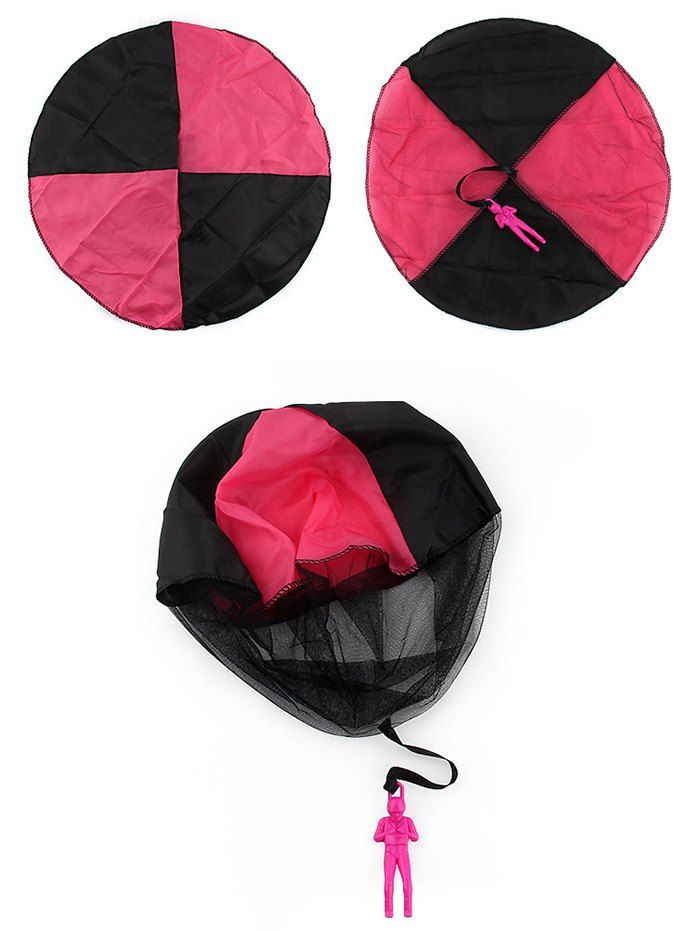 

Hand Throwing Soldier Parachute Toy for Kids, Bean red