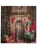 2PCS Christmas Tree Gift Stocking Pattern Window Curtains -  