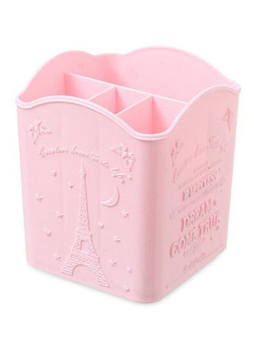 

Multifunctional Makeup Brush Tools Storage Display Cylinder, Pink