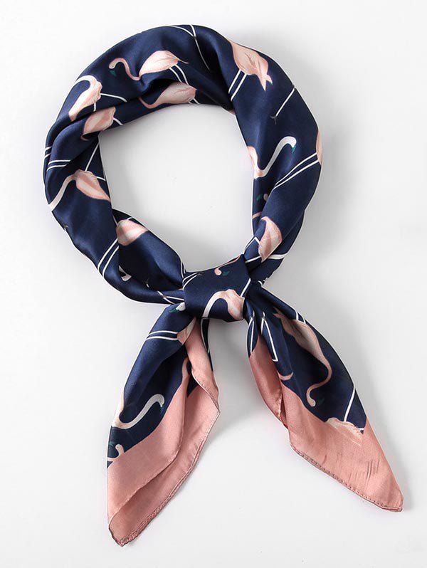 

Elegant Flamingo Printing Scarf, Cadetblue