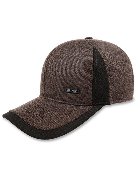 

Letter Windproof Sport Baseball Hat, Deep coffee