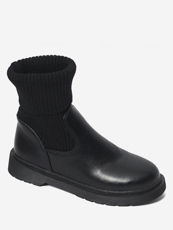 bottes mi mollet plates