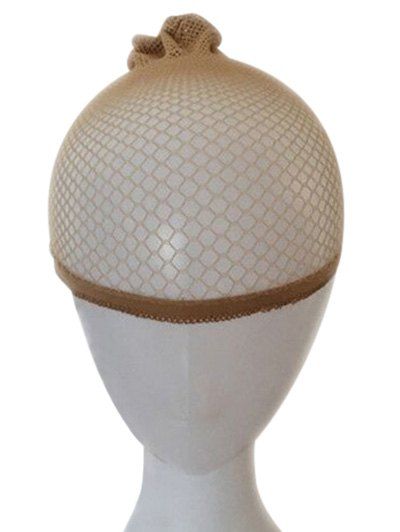 

Mesh Wig Accessory Weaving Cap, Apricot