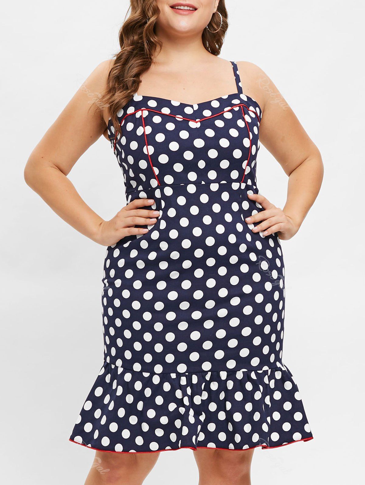 robe a pois grande taille