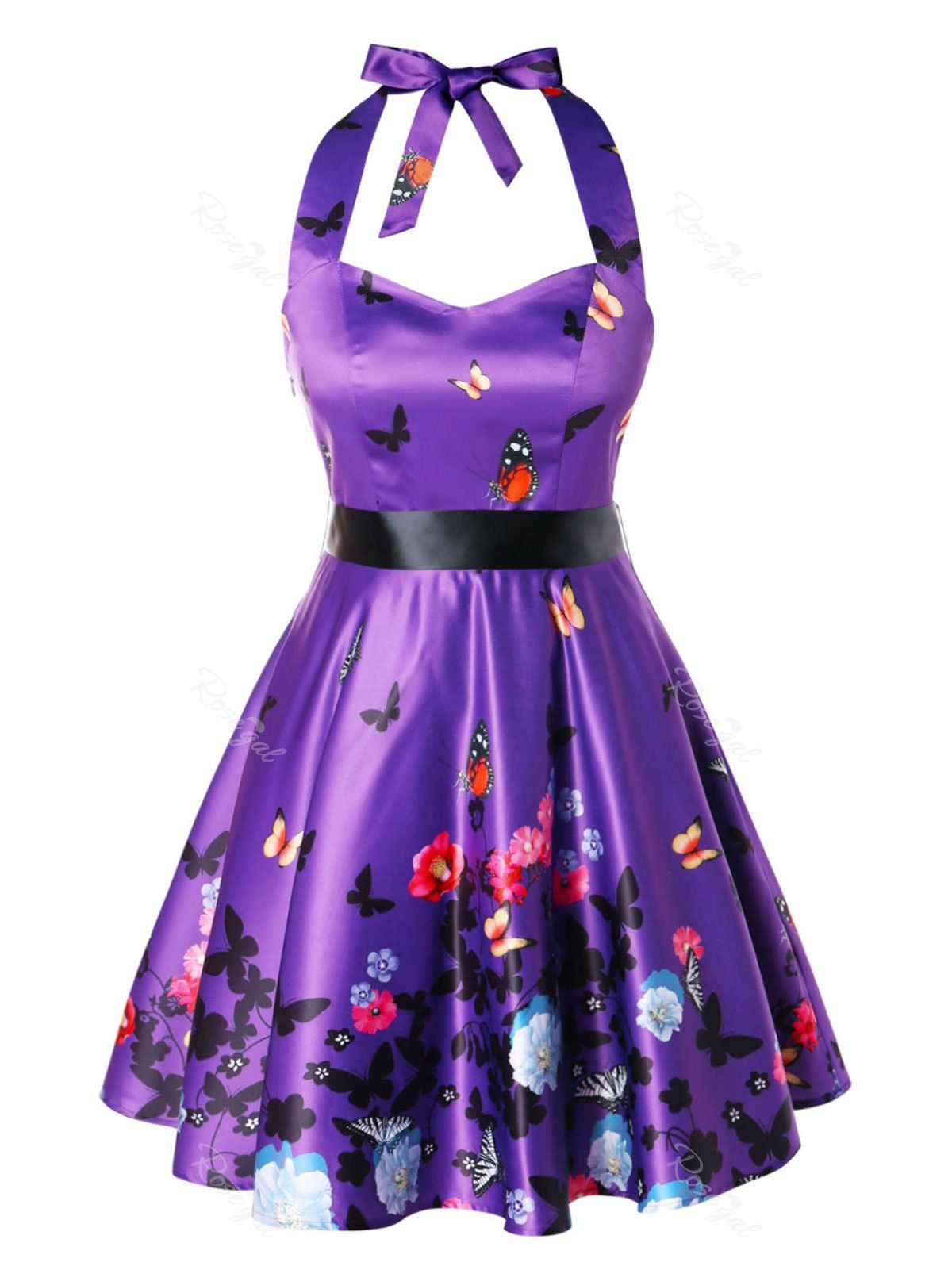 rosegal purple dress