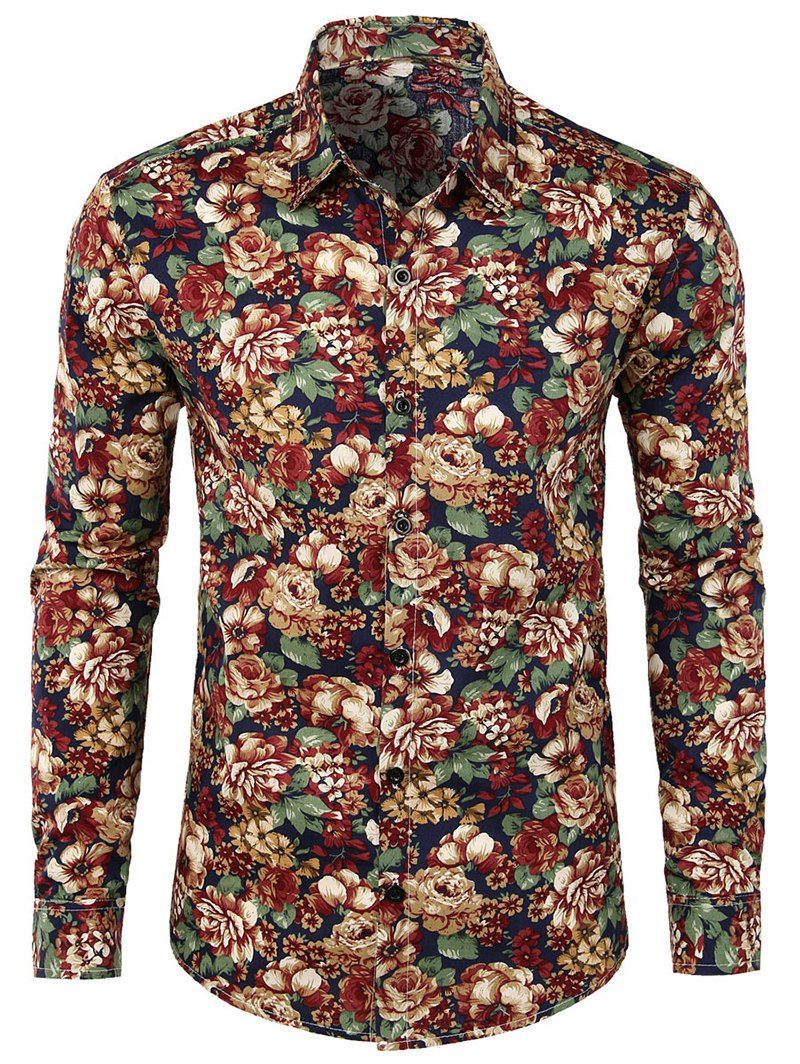 Floral Print Casual Shirt