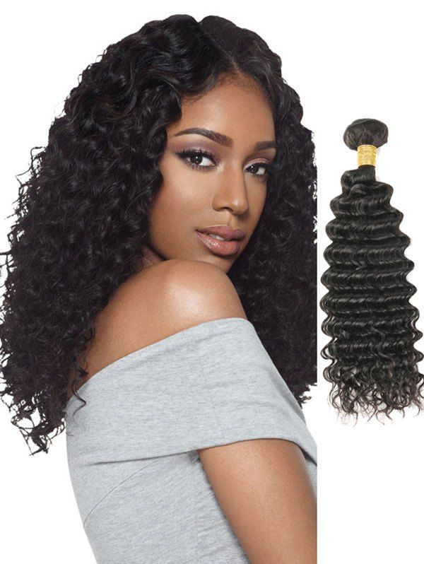 5 Off 1pc Deep Wave Peruvian Remy Human Hair Weave Rosegal