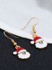 Alloy Christmas Santa Claus Earrings -  