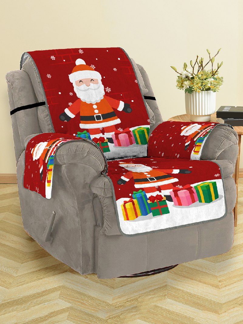 

Christmas Santa Claus Gifts Pattern Couch Cover, Multi