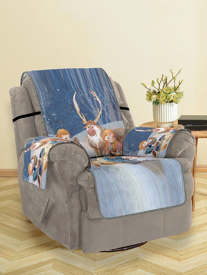 

Christmas Night Picnic Pattern Couch Cover, Multi