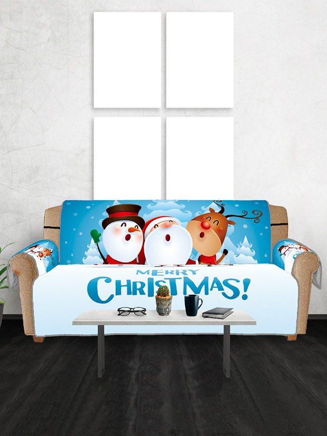 

Christmas Friends Pattern Couch Cover, Multi