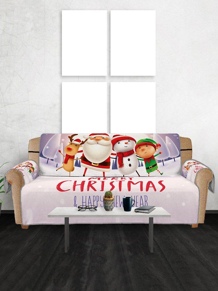

Christmas Companions Pattern Couch Cover, Multi