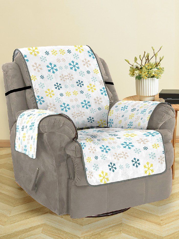 

Christmas Snowflakes Pattern Couch Cover, Multi