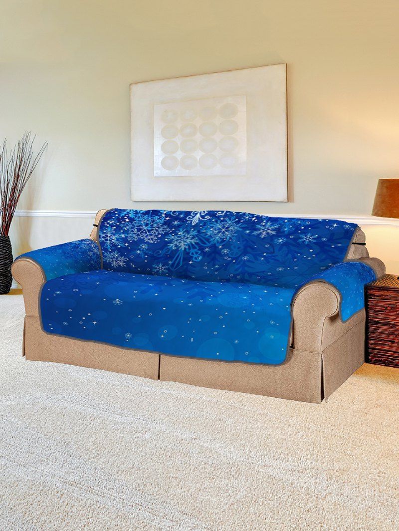 Christmas Snowflakes Printed Sofa Cover