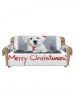 Merry Christmas Dog Pattern Couch Cover -  