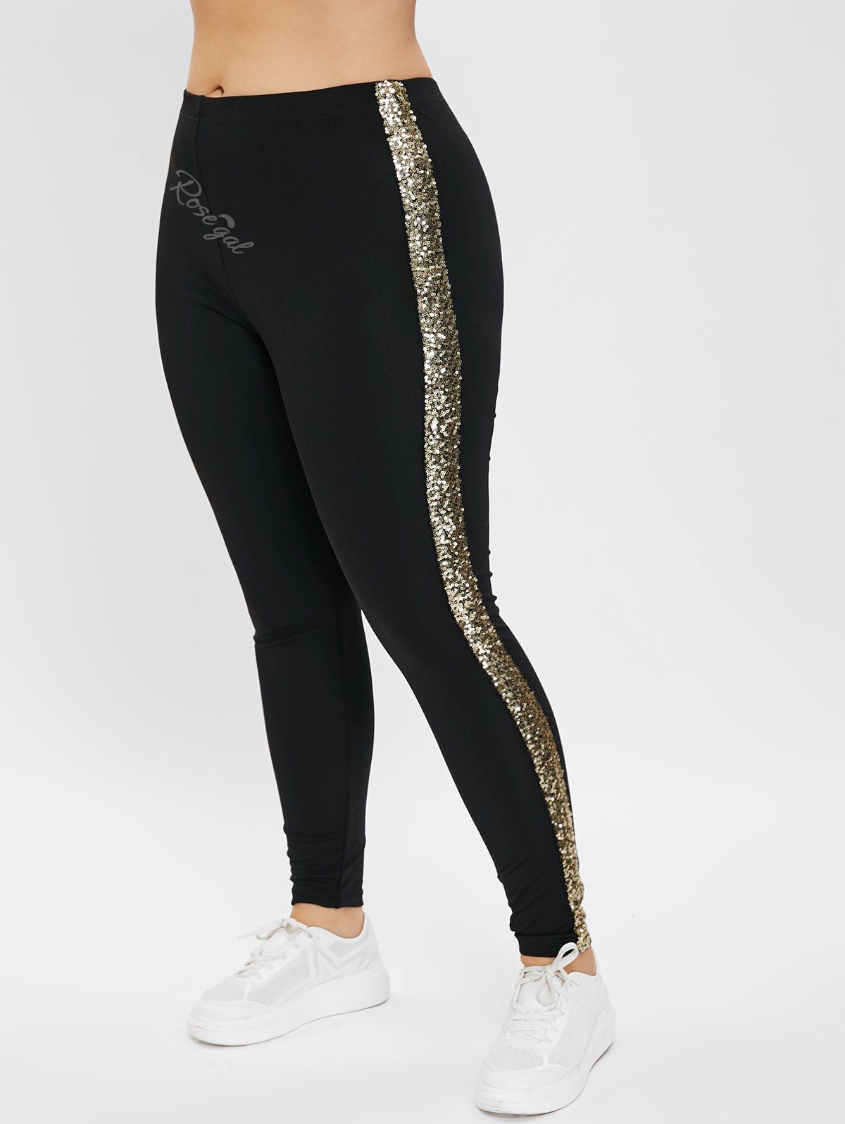 Legging à Taille Haute De Grande Taille Avec Paillettes En ...