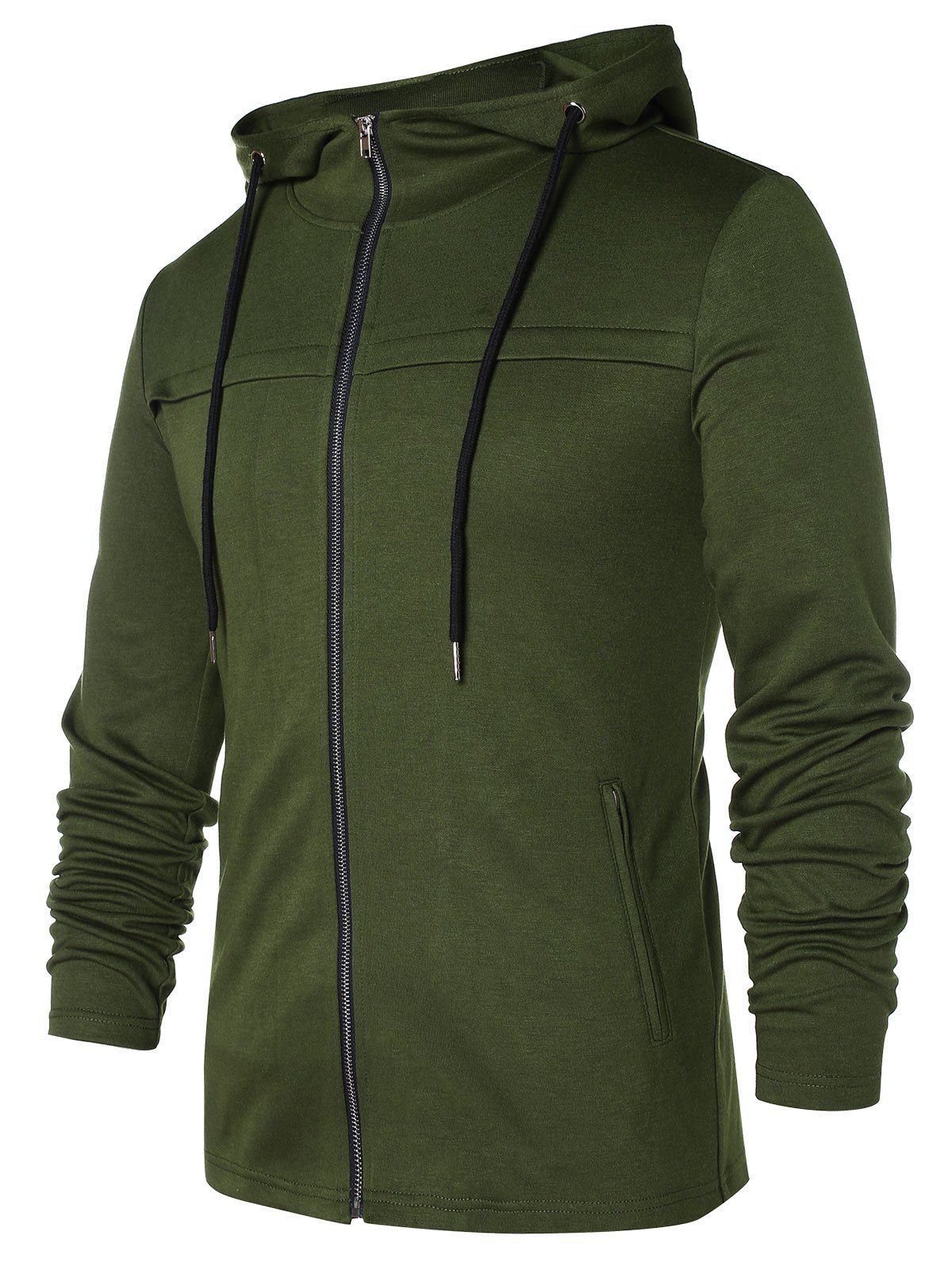 front zip pocket hoodie