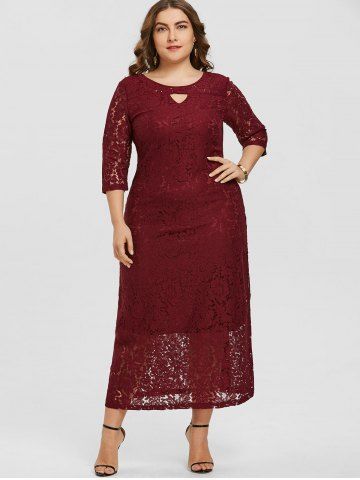 Plus Size Lace Dresses | Women's Cocktail And Formal Plus Size Lace ...