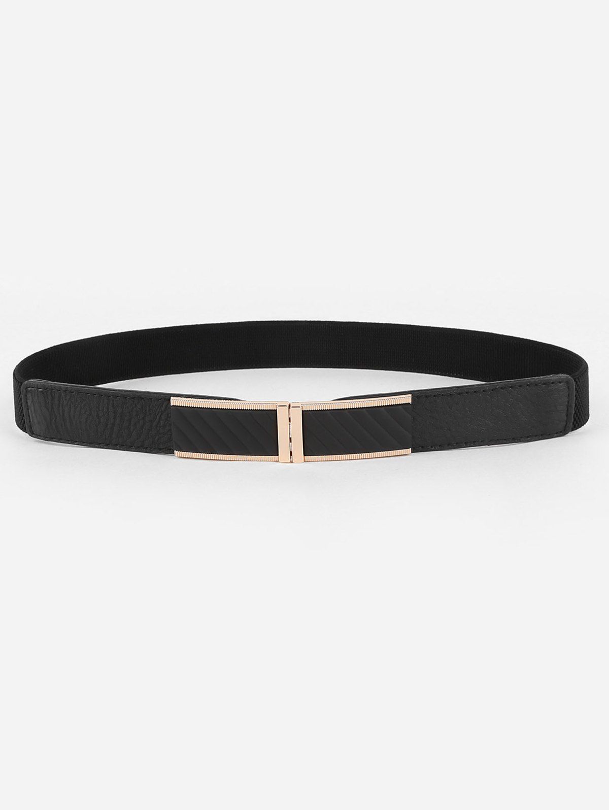 

Vintage Solid Color Stretchy Pants Belt, Black