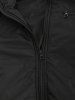Layer Sleeves Solid Color Zipper Jacket Coat -  