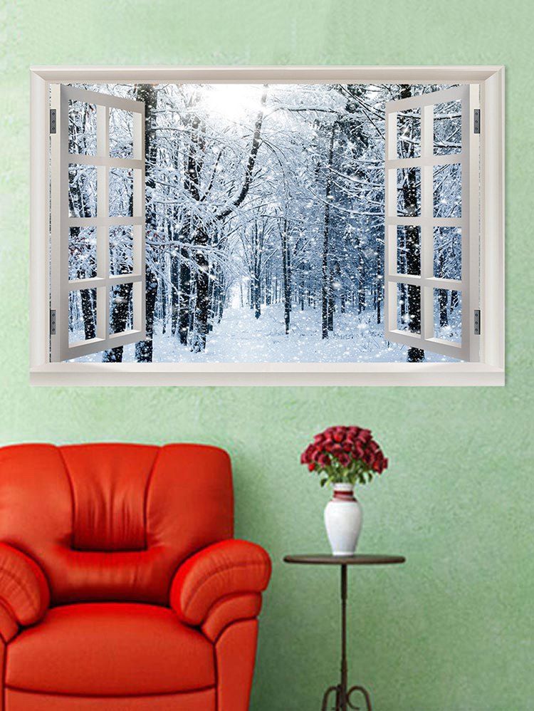 

Snow Forest Print Wall Sticker, Multi