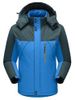 Contract Color Outdoor Climbing Hooded Padded Jacket -  