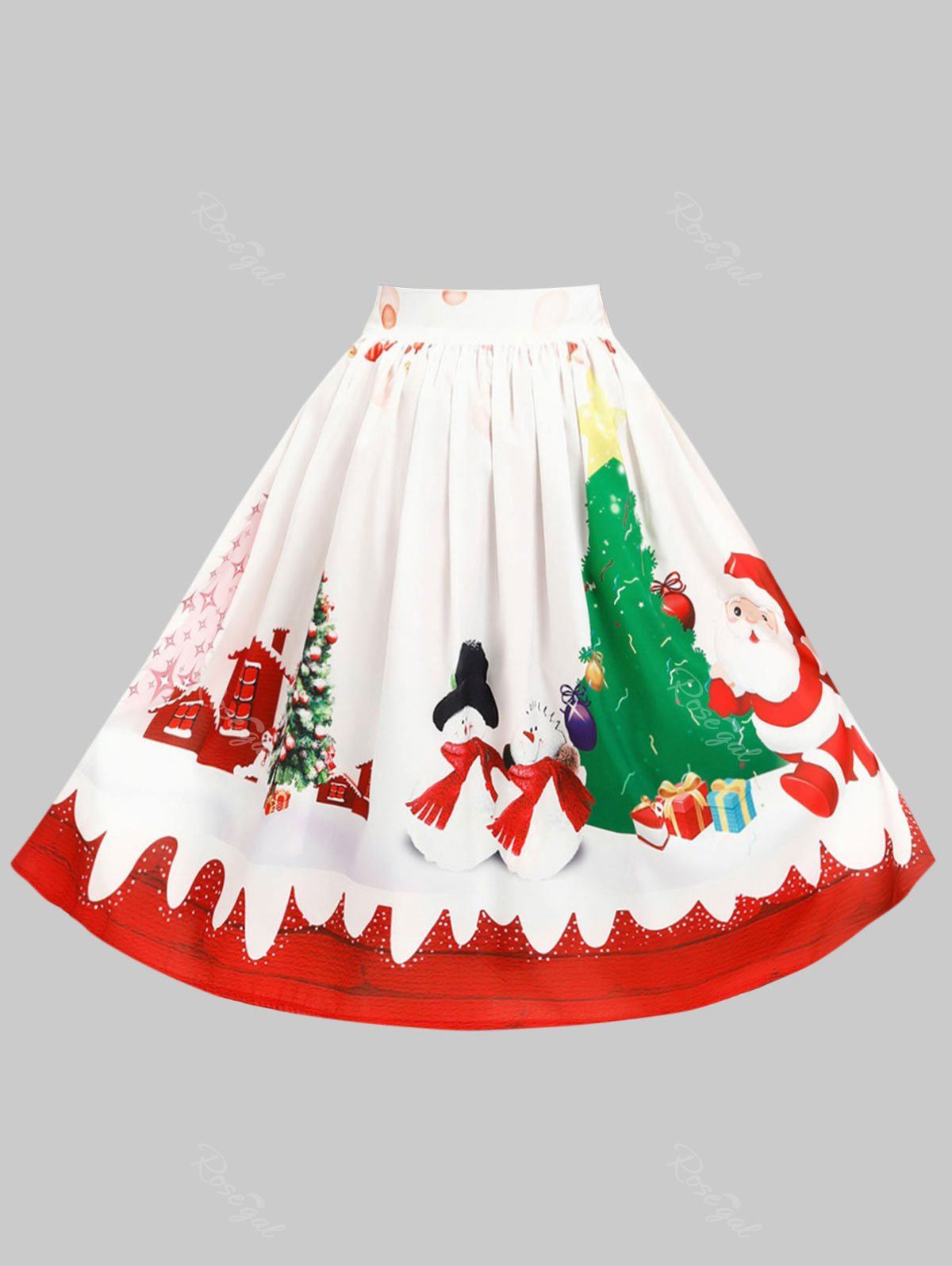 plus size christmas skirt