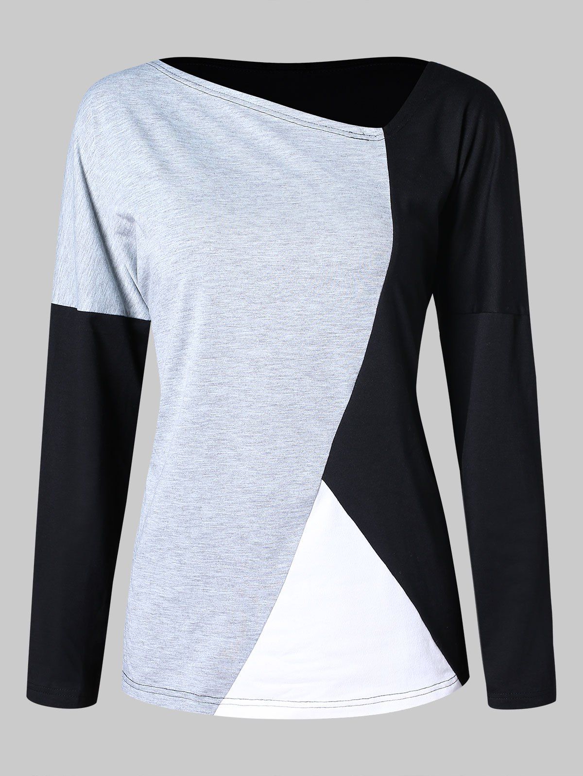 

Color Block Drop Shoulder Pullover Knitwear, Multi