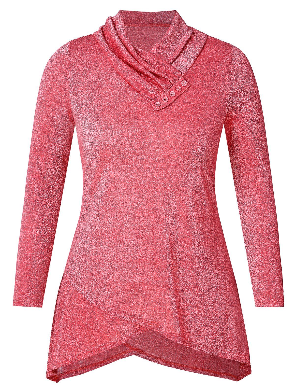 

Plus Size Bling Bling Tulip T-shirt, Valentine red