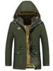 Draw String Waist Detachable Hooded Outdoor Jacket -  