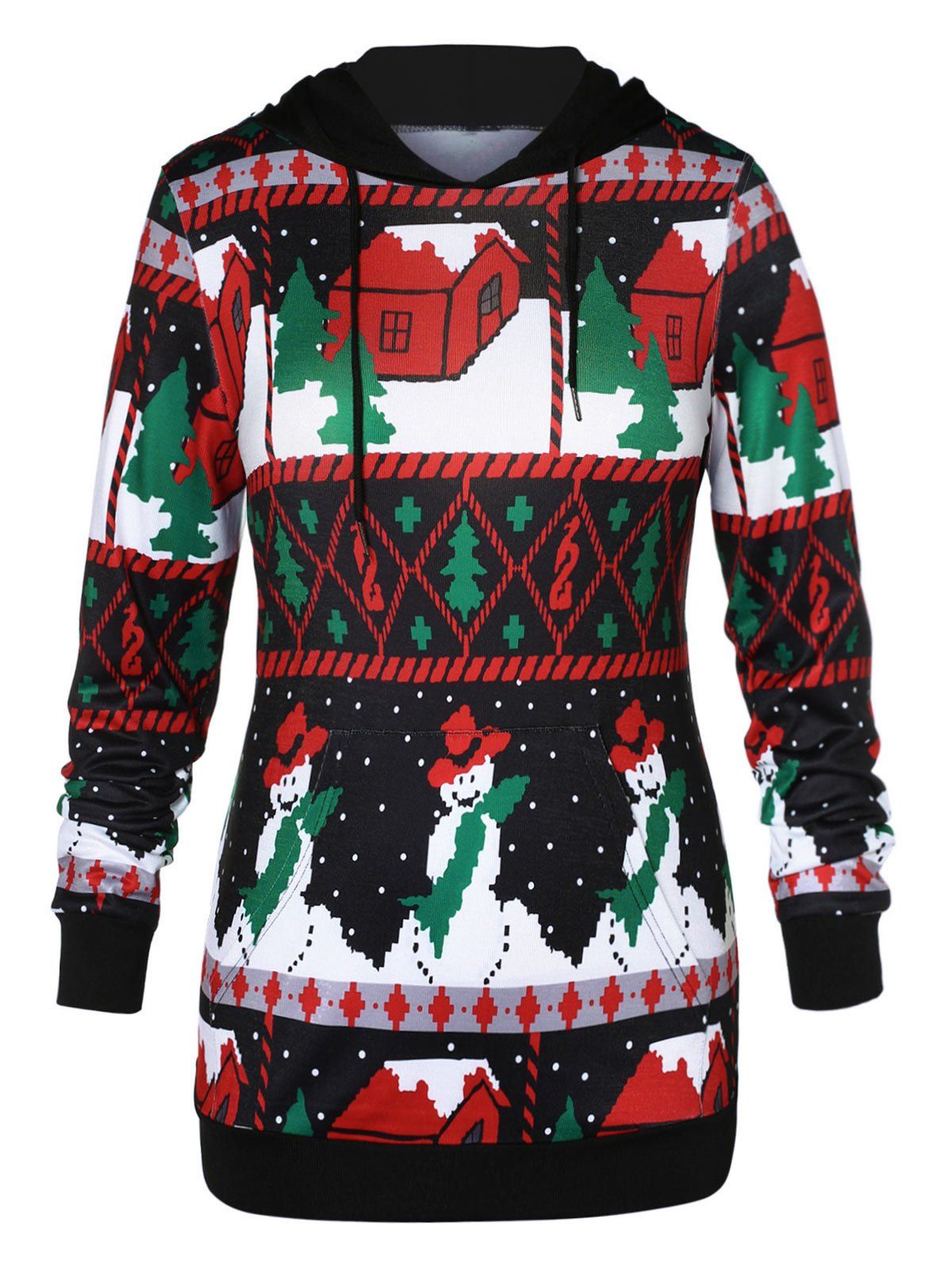 plus size christmas hoodie