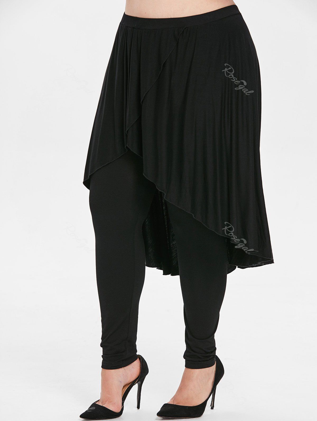 Handkerchief Plus Size Skirt Pants