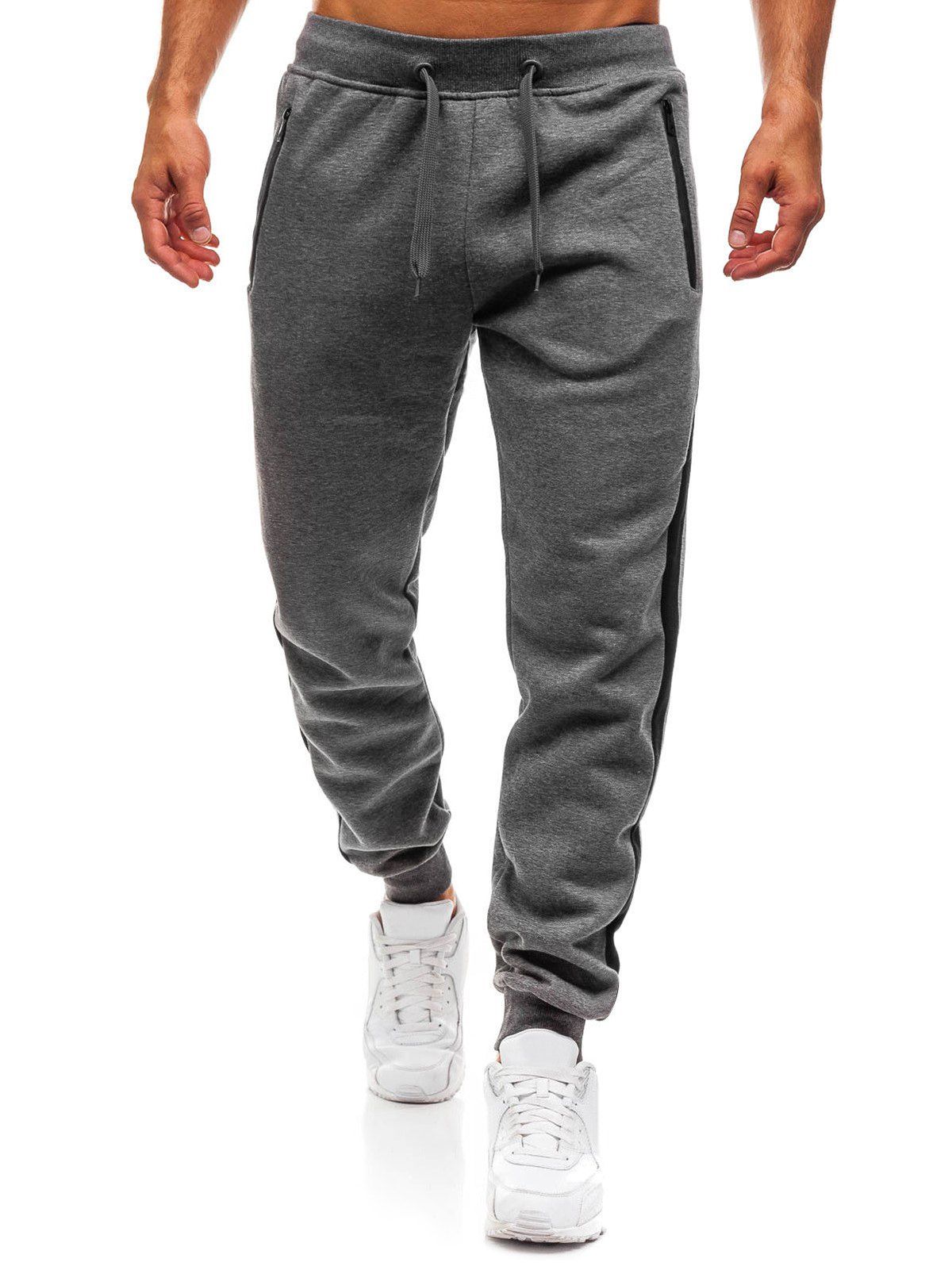 jogging pants with long drawstrings