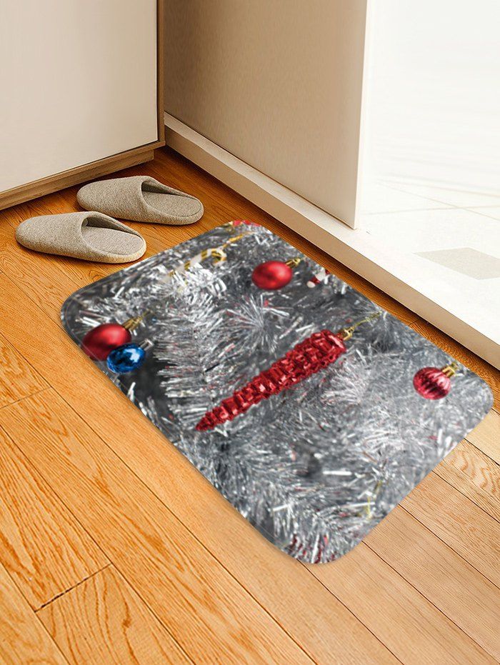 

Christmas Decor Printed Floor Mat, Gray cloud